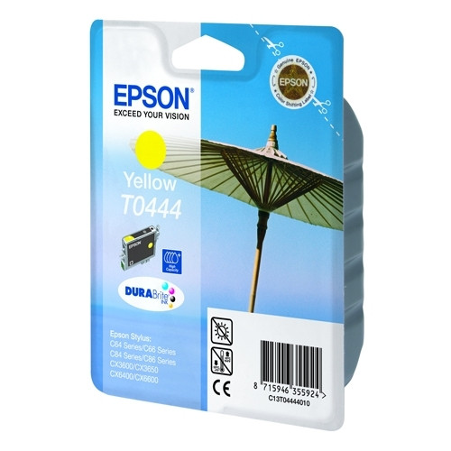 Epson T0444 inktcartridge geel hoge capaciteit (origineel) C13T04444010 022450 - 1