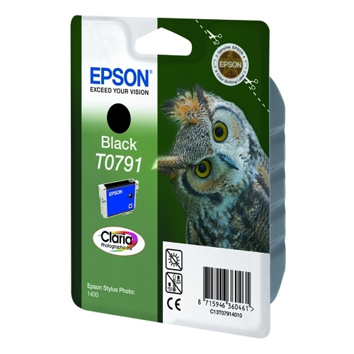 Epson T0791 inktcartridge zwart (origineel) C13T07914010 023110 - 1
