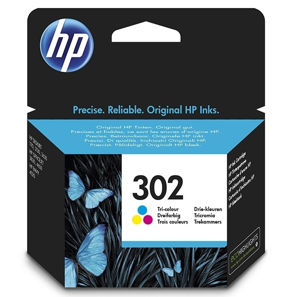 HP 302 (F6U65AE) inktcartridge kleur (origineel) F6U65AE 044450 - 1