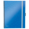Leitz 4645 WOW be mobile book A4 geruit 80 grams 80 vel blauw metallic 46450036 211734 - 1