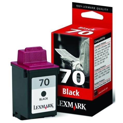 Lexmark Nr.70 (12AX970) inktcartridge zwart (origineel) 12AX970E 040020 - 1